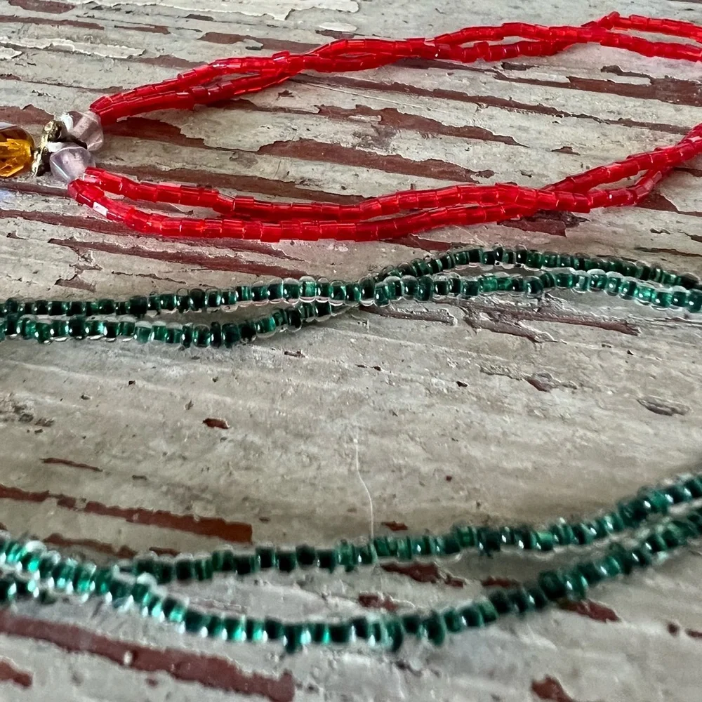 Set of Boho Stretch Bead Bracelets